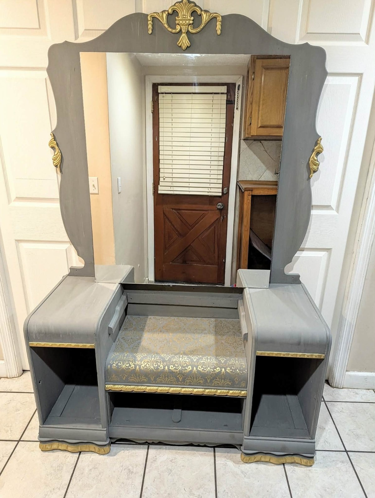 Waterfall Vanity Custom Paint