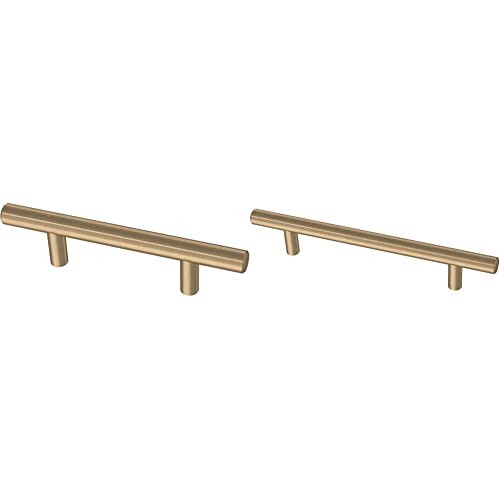 Franklin Brass Bar Cabinet Pulls, Champagne Bronze, 3 in (76mm) and 5-1/16 in…