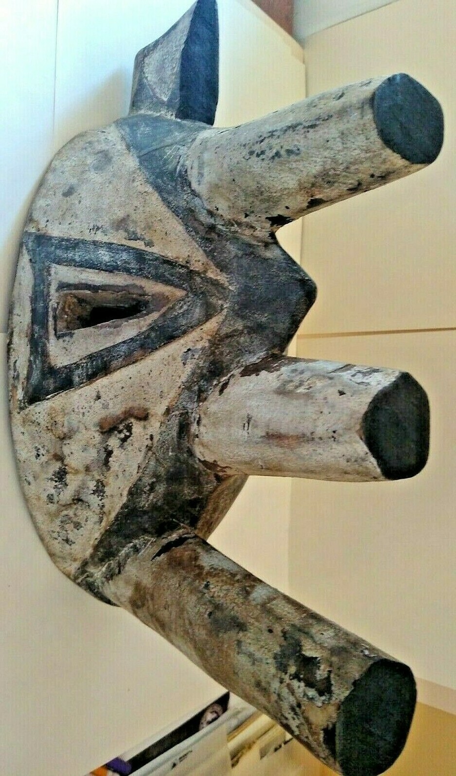 Antique African Igbo Tribe Polychrome Helmet/Mask – Nigeria -Early 20th Century