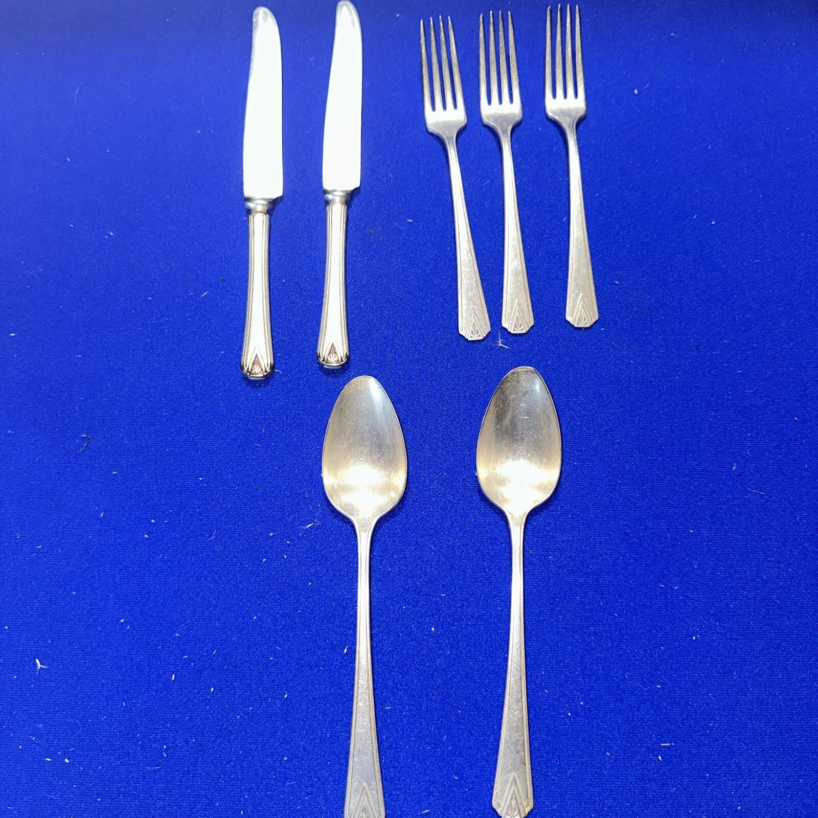 Lot Silverplate DEAUVILLE Teaspoons Knife Forks 1929 Community /134c