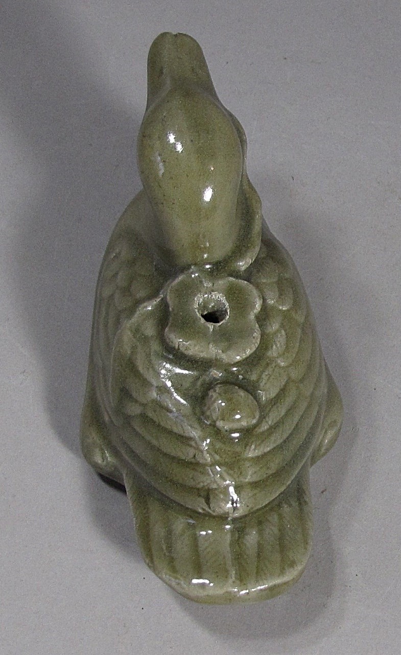 A Fine/Rare Korean Duck Shaped Celadon Water Dropper-15th C.