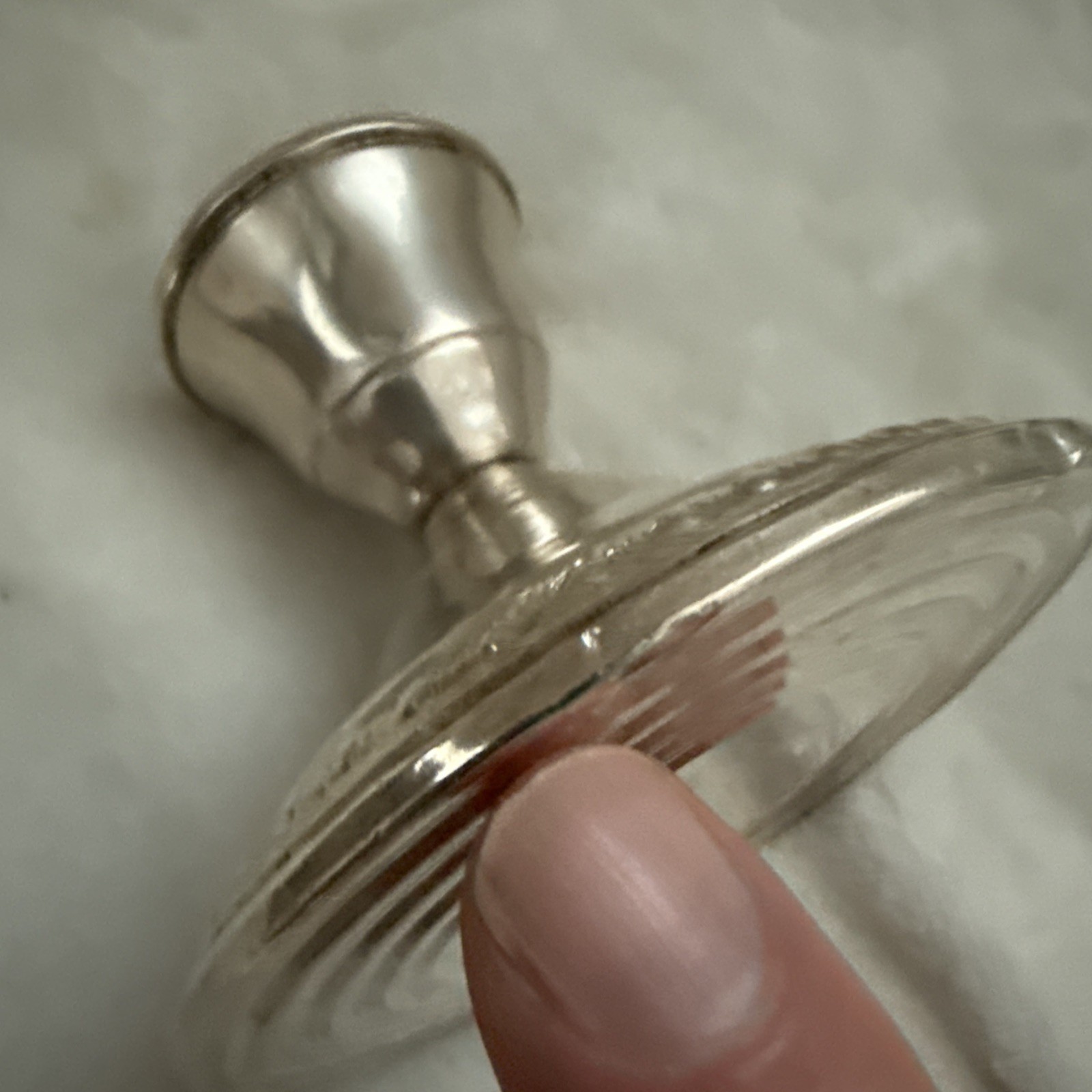 Schweitzer Weighted Reinforced Sterling Silver Base Candlestick Holder Vintage
