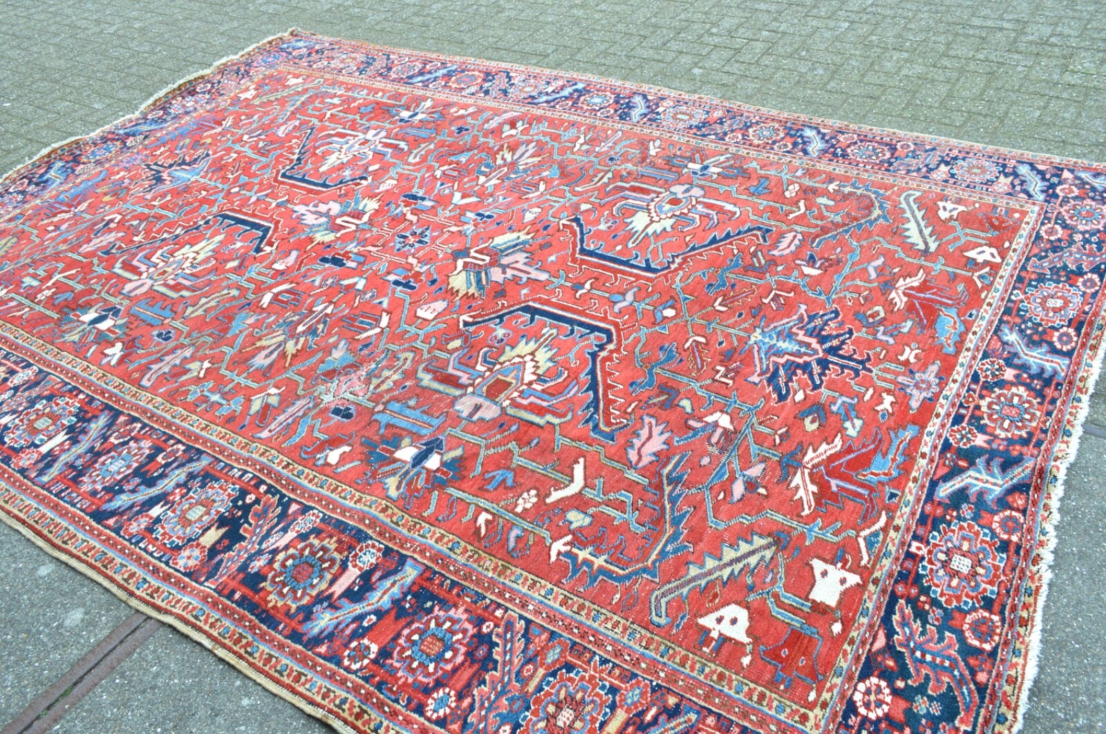 Gorgeous Antique Serapi Heriz region Rug Allover ***WWS***