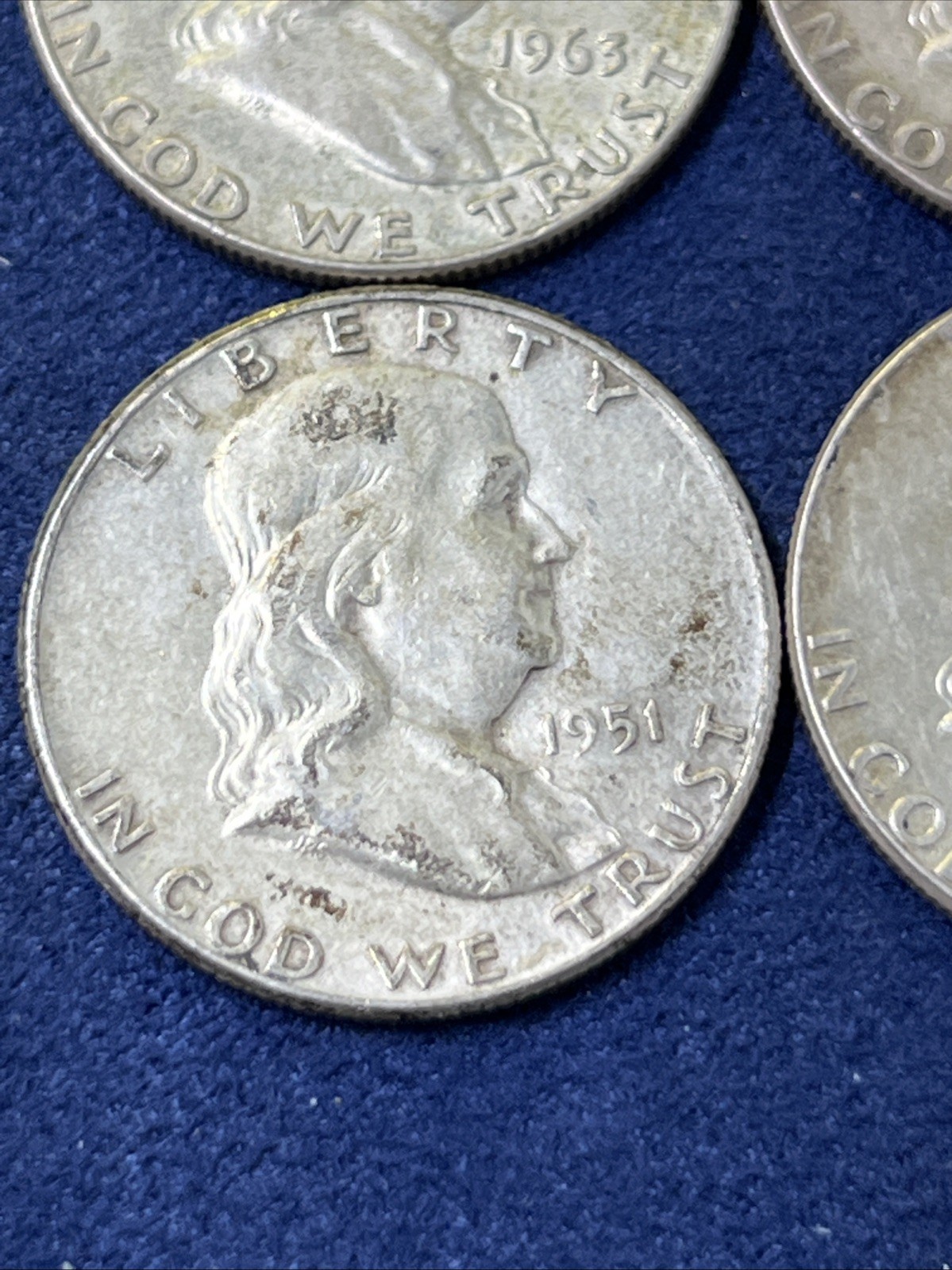 (4) FRANKLIN HALF DOI IARS | 1948/63 | LOT OF 4 random items