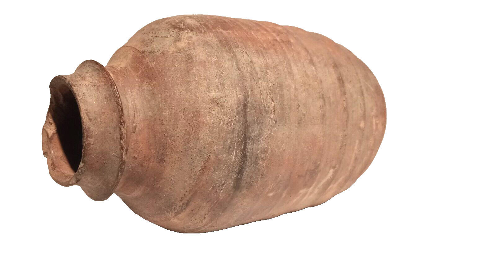 Ancient Song Chinese Terracotta ribbed bodied wine jar