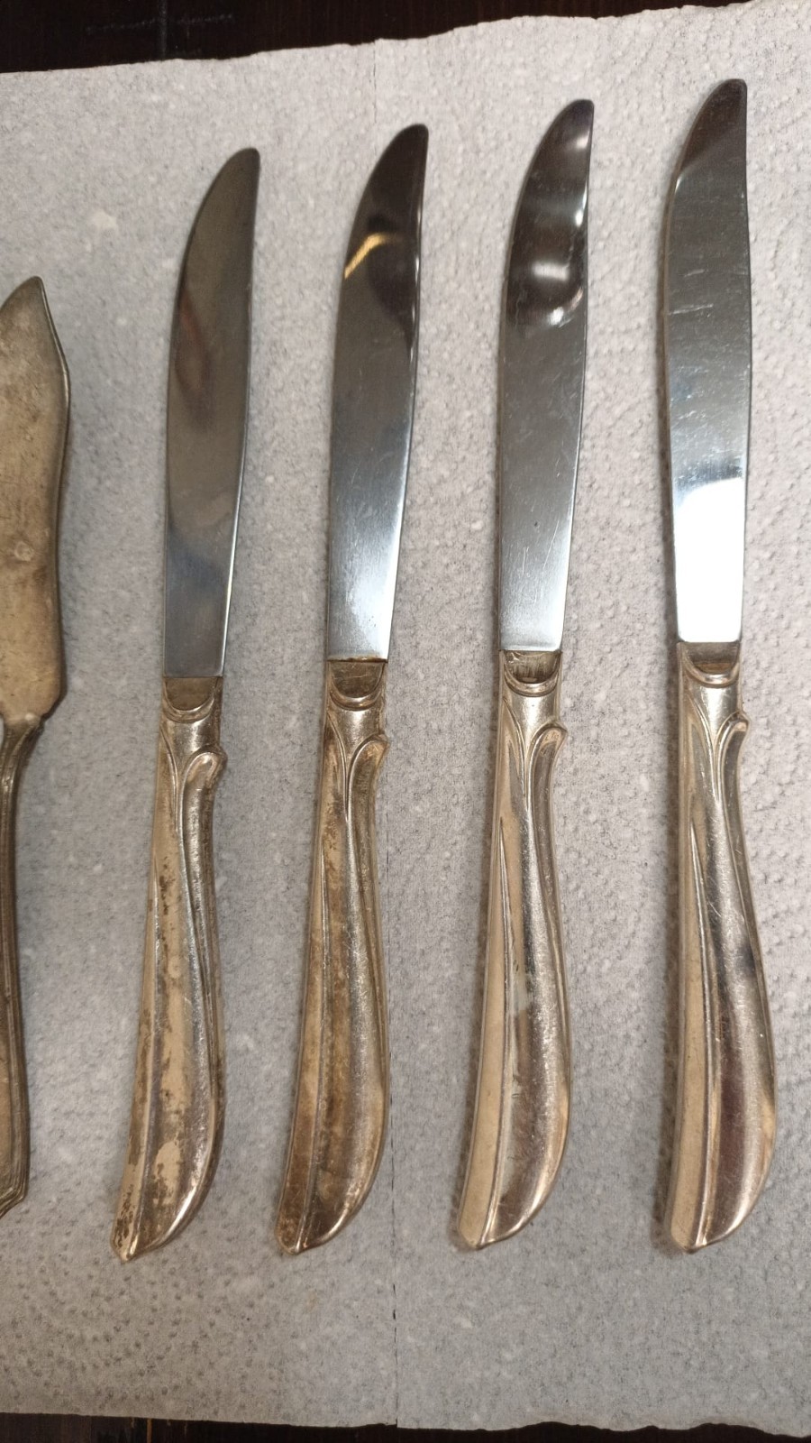 silver-plated flatware from brands such as International Silver and Wm. Rogers &