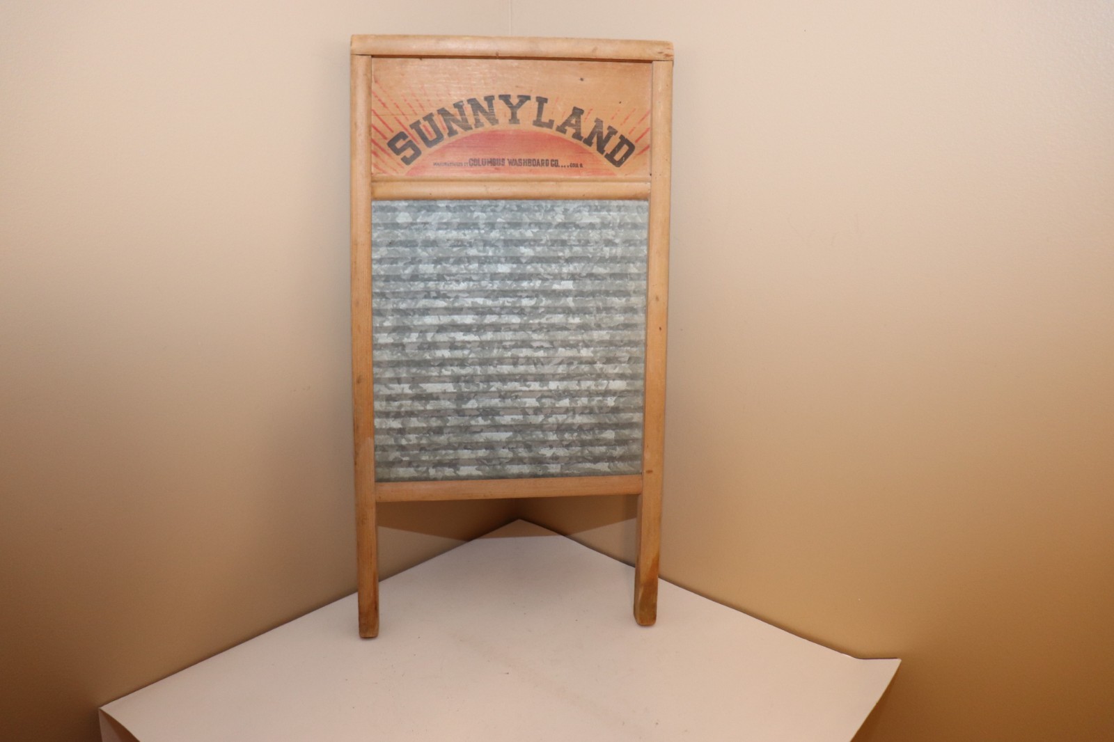 Vintage SUNNYLAND No 2090 Columbus Washboard Co Standard Family Size
