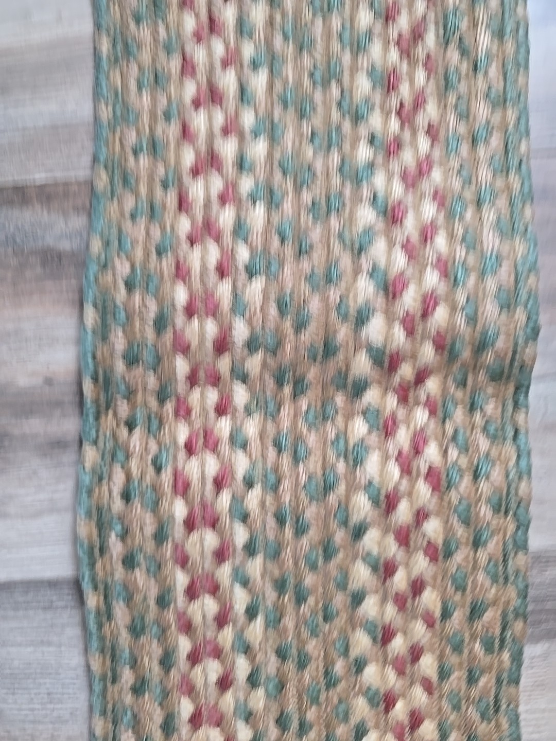 Vintage Oval Wool Braided Table Runner 8″ X 26″ Primitive