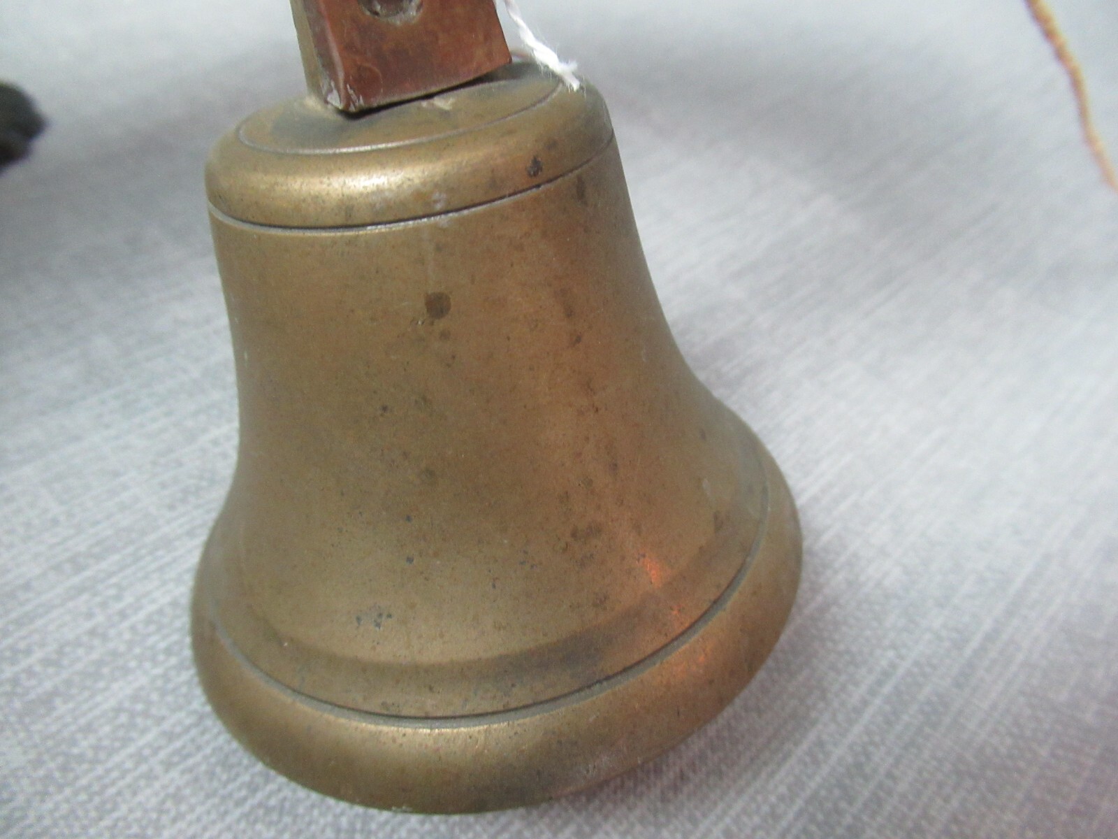 2 1920s Country Store Items Brass Ringer for Door & Iron Wall for Receipts – 184