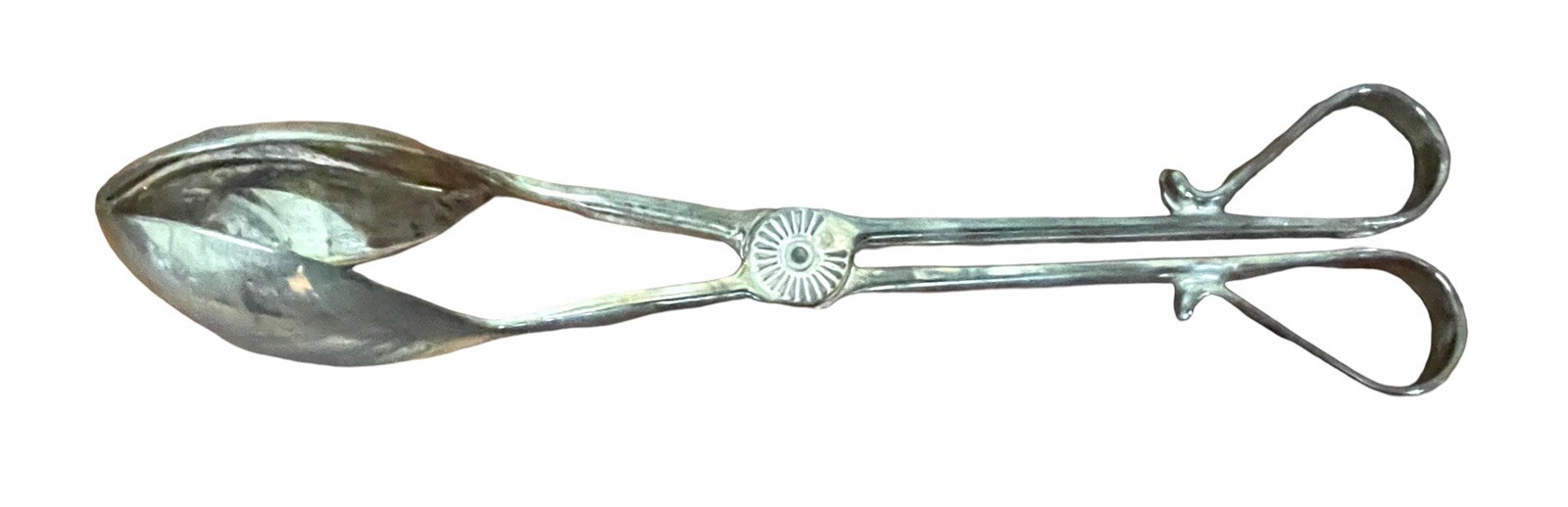 *Vintage Silver Plated Jumbo Salad Tongs Disinter Sliver 1987 Used