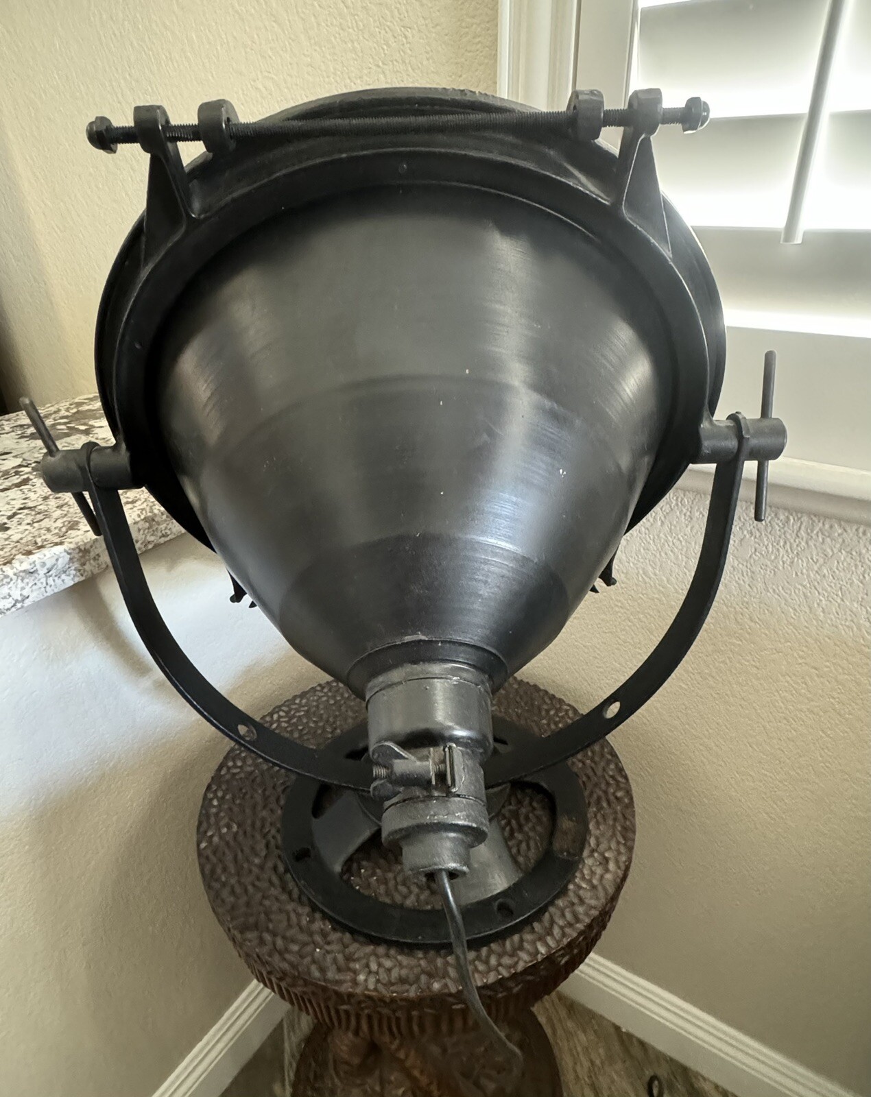 Large Restored General Electric Nautical Spot Light ~ Ship Search Light