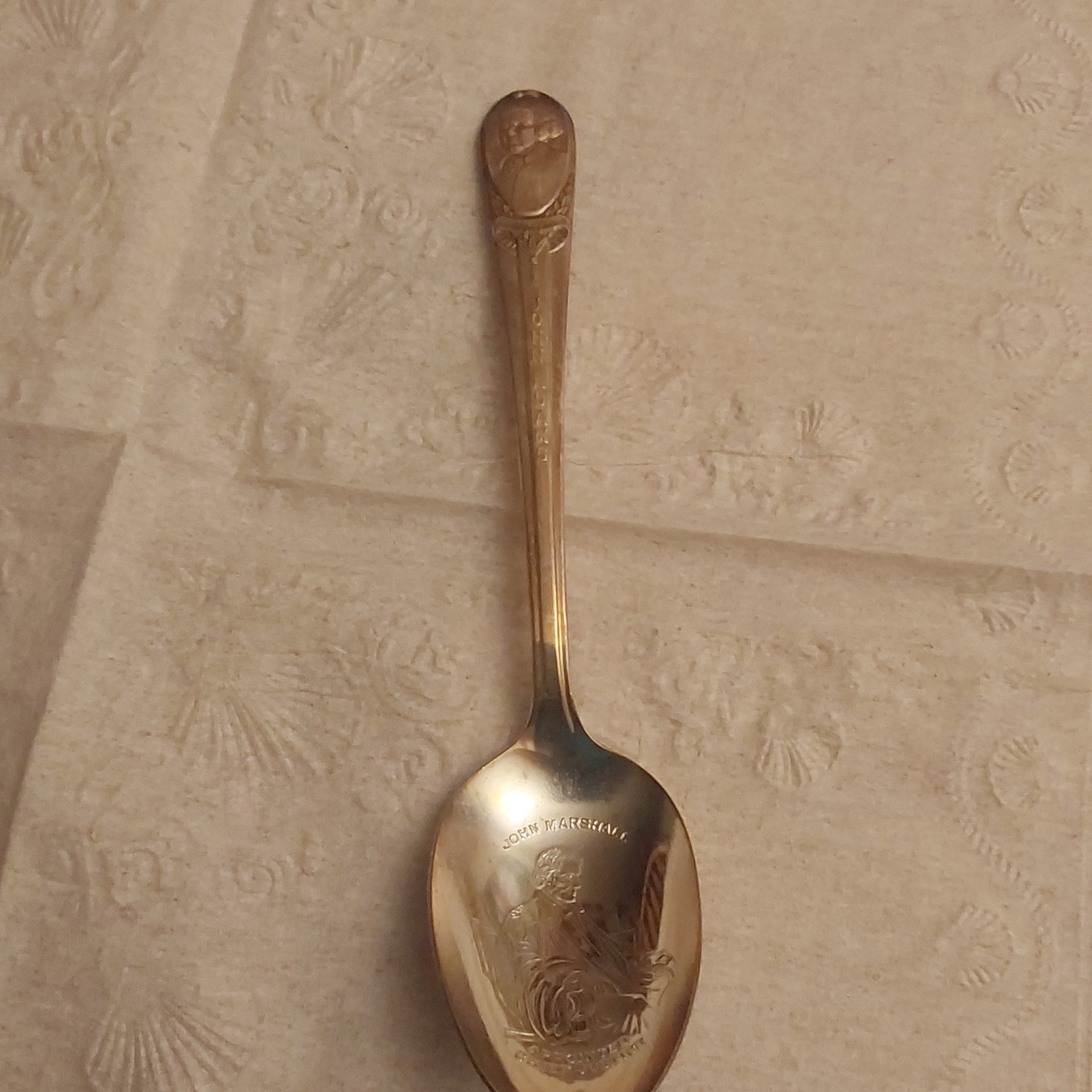 Wm. Rogers Mfg. Co. John Adams Silverplate Souvenir Spoon US President Pattern