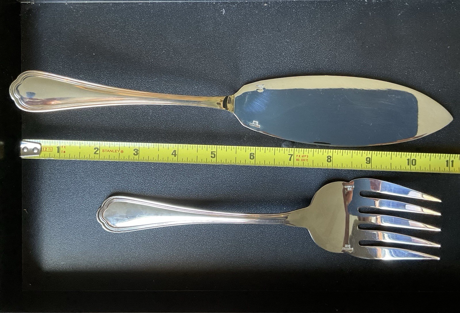 Vtg Christofle Silverplate Fish Serving Set 2pc w Boxes Spatours