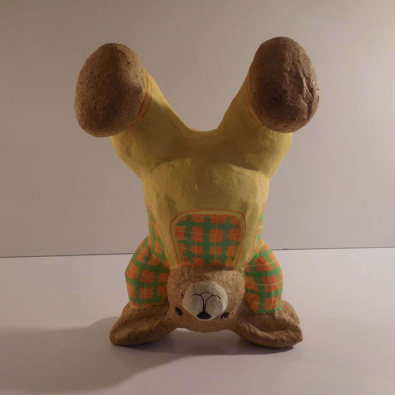 Figure Statue Rabbit Paper Cardboard Art Deco Vintage Design 20th France N3371