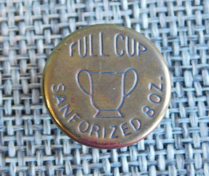 Antique Vtg Uniform Work Stud Button Sanforized Full Cup Aprx: 11/16″ #919-B
