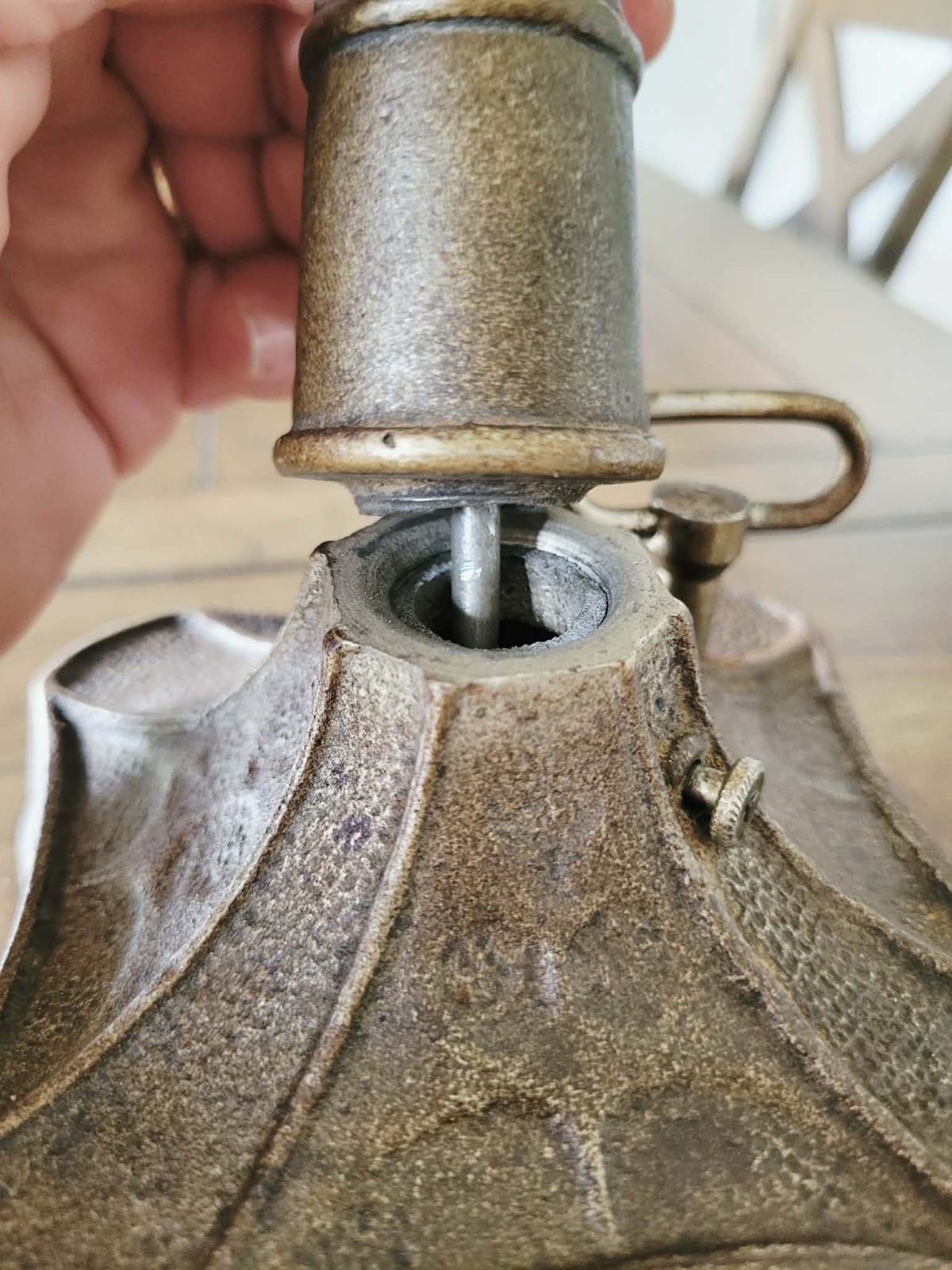Antique Circa 1892 National Shoo Fly Fan Clockwork Wind Up Fan