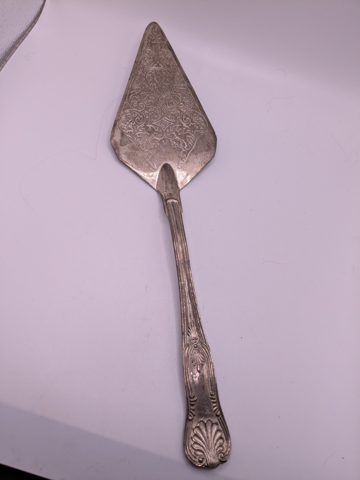 The SHEFFIELD SILVER COMPANY Cake Pie Server Silver Plate Ornate Made In Italy