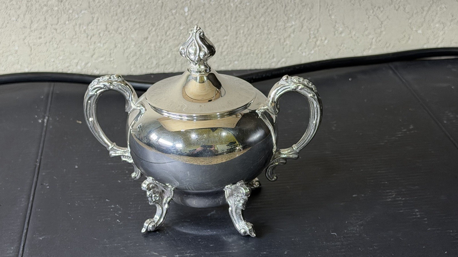 Sheridan Silver Plated Tea Set 3 Piece Cream Sugar
