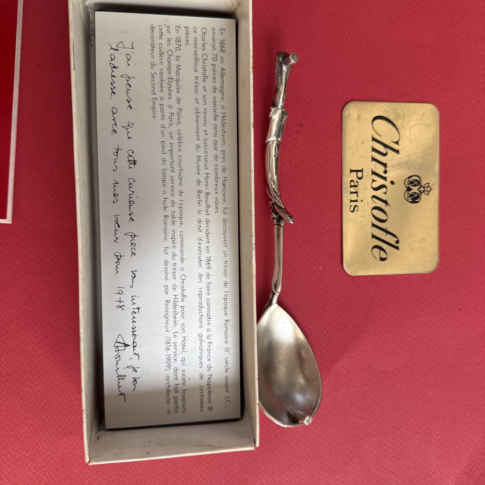 Christofle Hildesheim Collection Silver-Plated Serving Spoon 19 Cm Metal