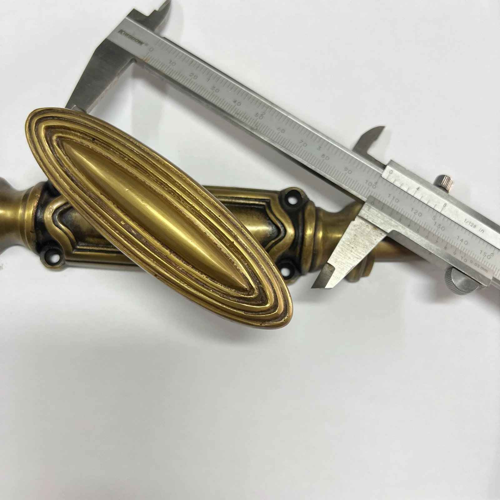 110″ inch rings oval knob CREMONE solid brass Heavy slide Bolt espagnolet 280 cm