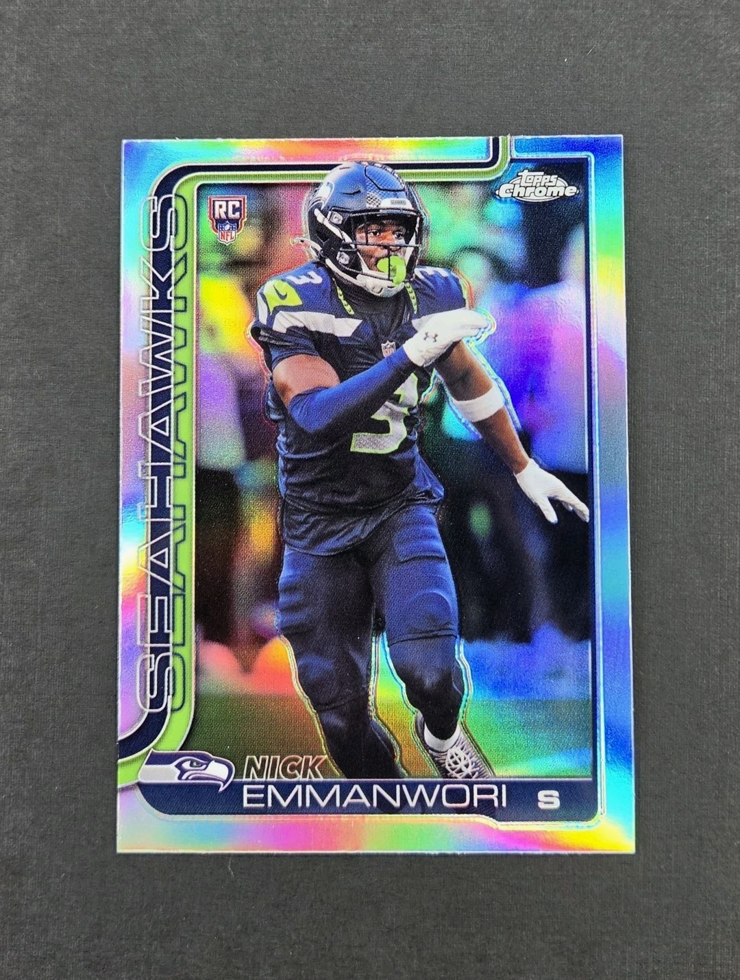 Nick Emmanwori 2025 Topps Chrome RC Rookie Silver Refractor Seattle Seahawks 💥