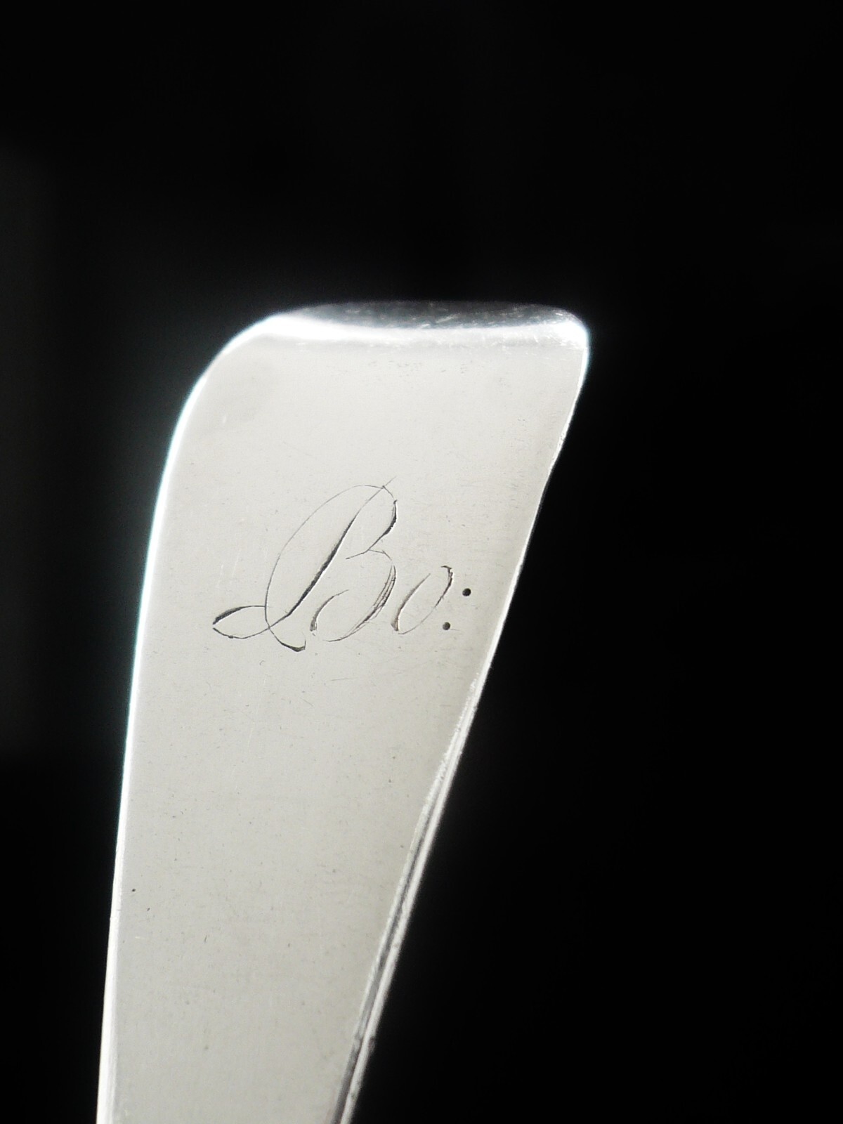 Scottish Provincial Silver Serving Table Spoon, Early Glasgow c.1780 Adam Graham