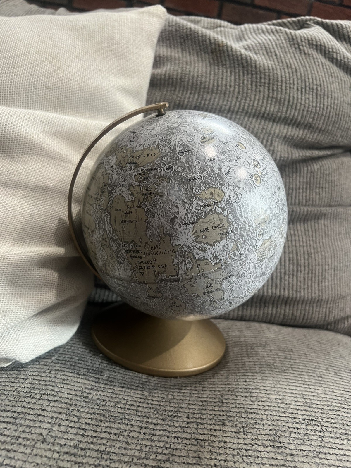 Vintage Replogle Globe The Moon Authentic 6in Model. PRE~OWNED