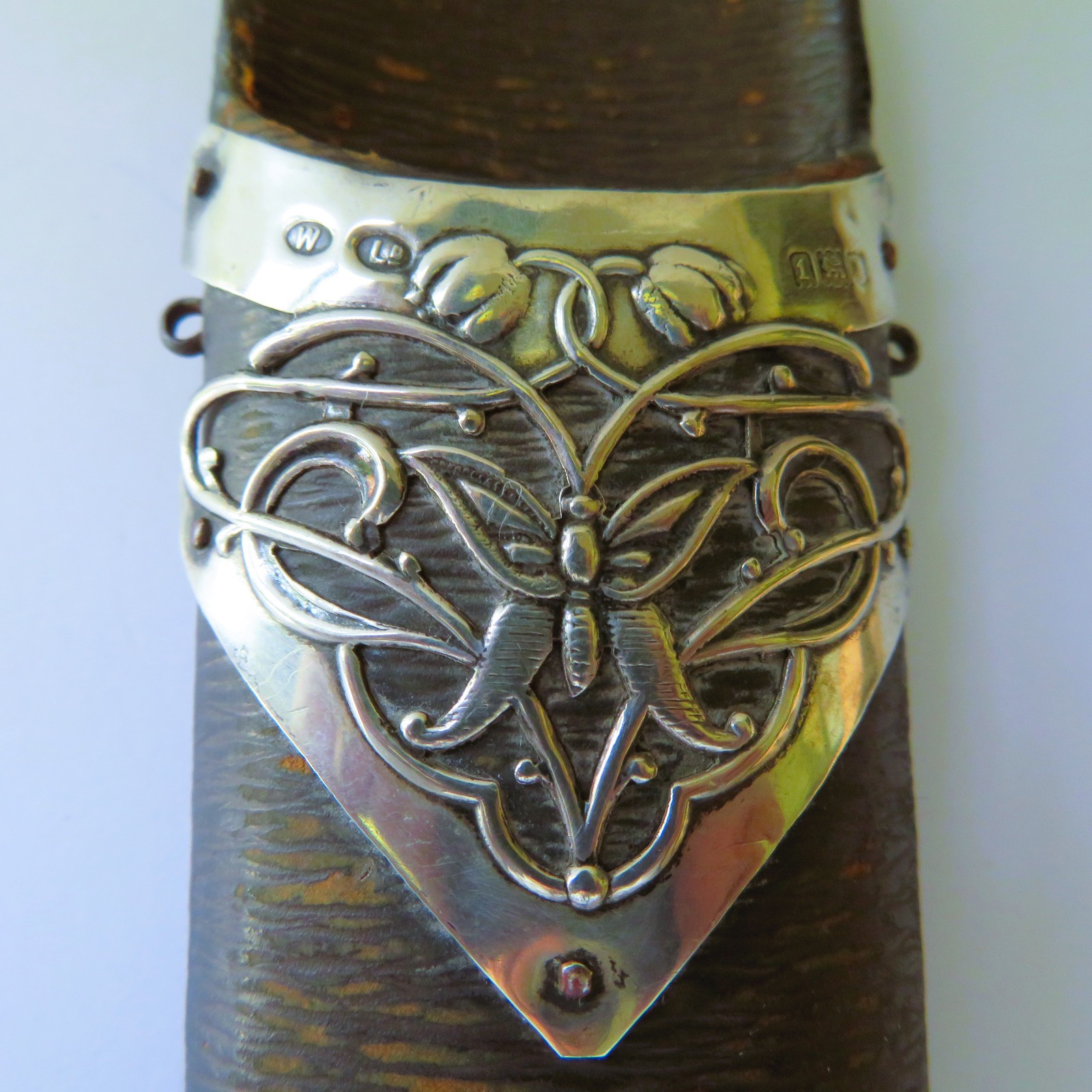 Antique Art Nouveau Sterling Silver Chatelaine Case Complete w/Spectacles LONDON