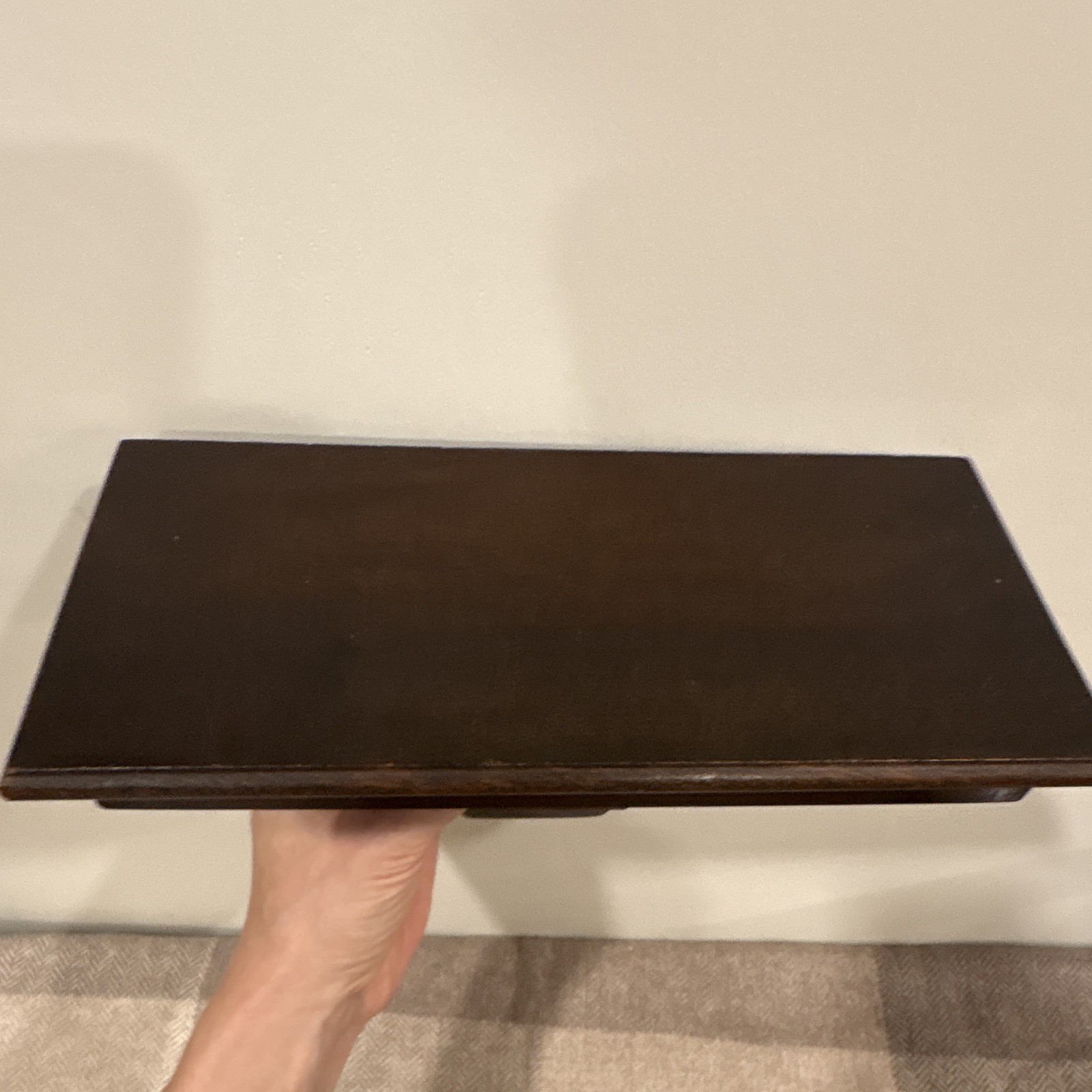 Vintage, Dark Brown, Traditional Solid Wood Corbel Shelf in Mahogany Stain 9×7
