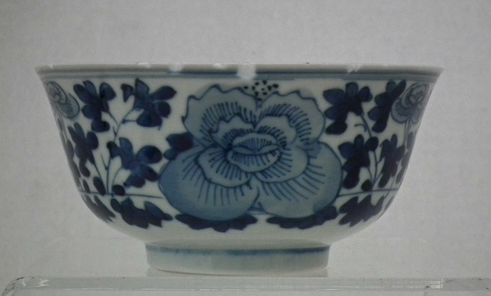 Antique Chinese Qing Dynasty, (1644-1911) Blue And White Porcelain Bowl