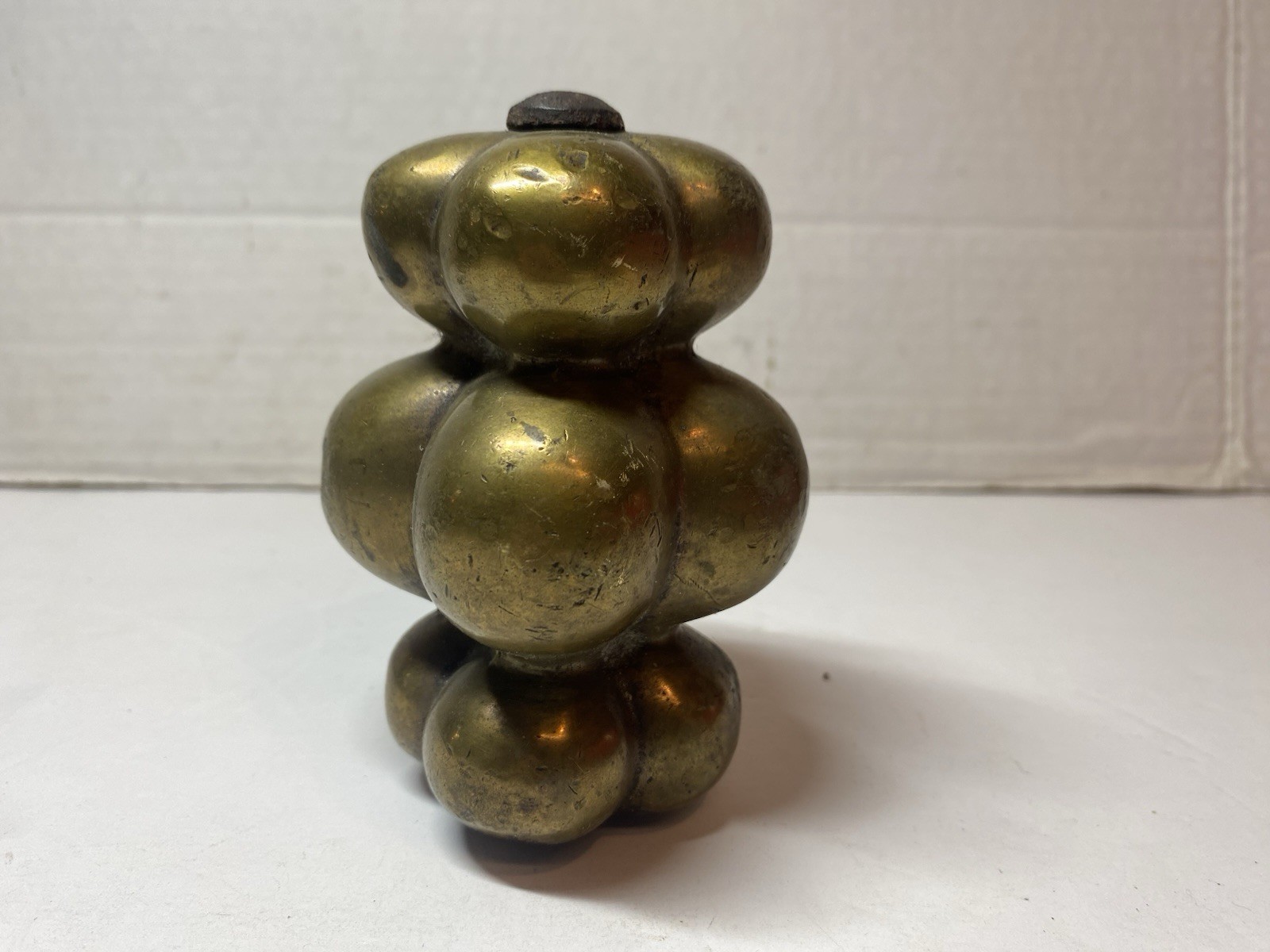 Antique Solid Brass 3 Plus POUND Large Finial