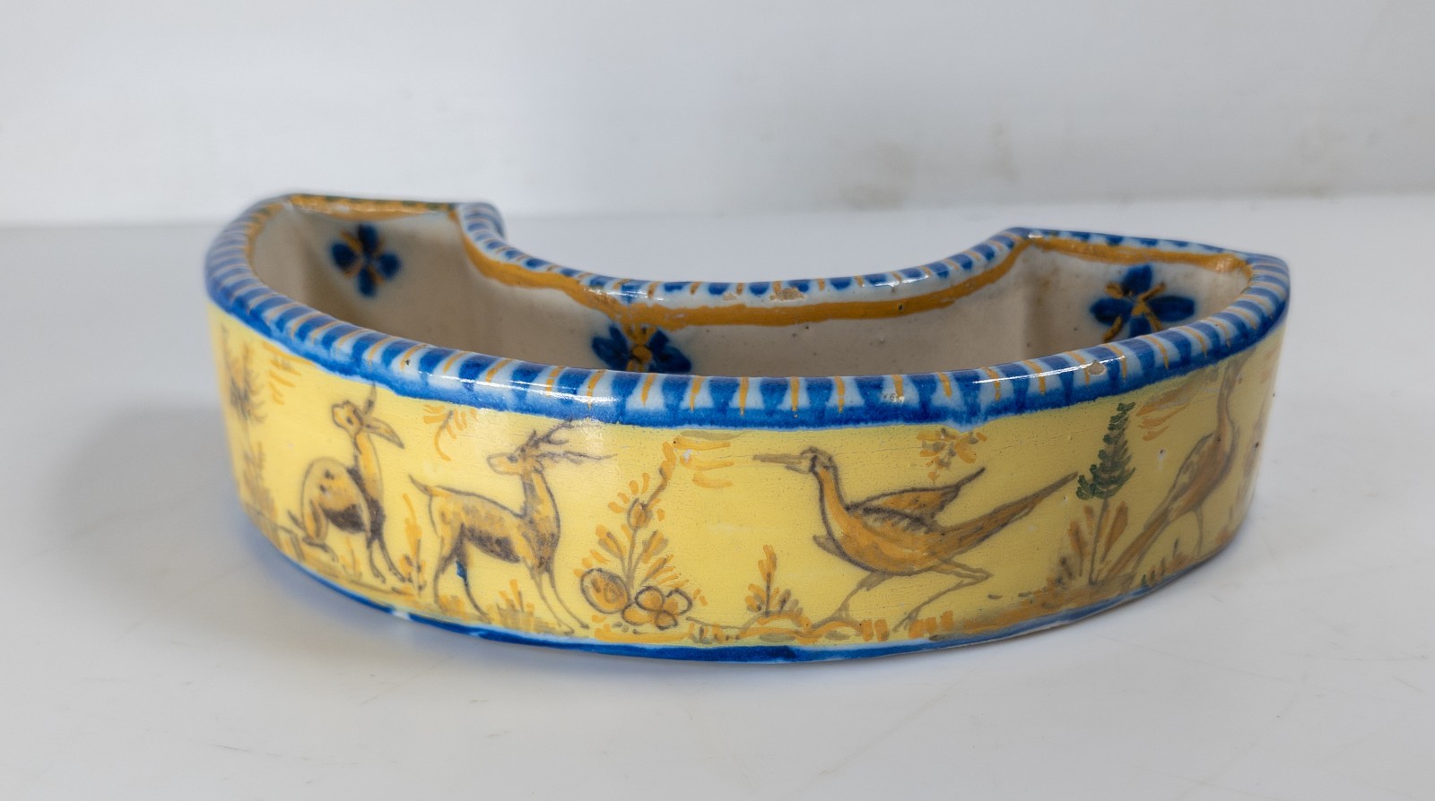 Antique Vintage Spanish Talavera Style Majolica Maiolica Faience Dish Planter