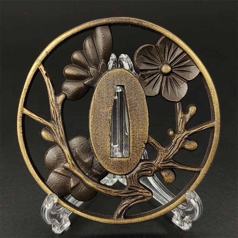 Japanese Tsuba Sword Guard Katana ornaments Antique Alloy Modern Article #841