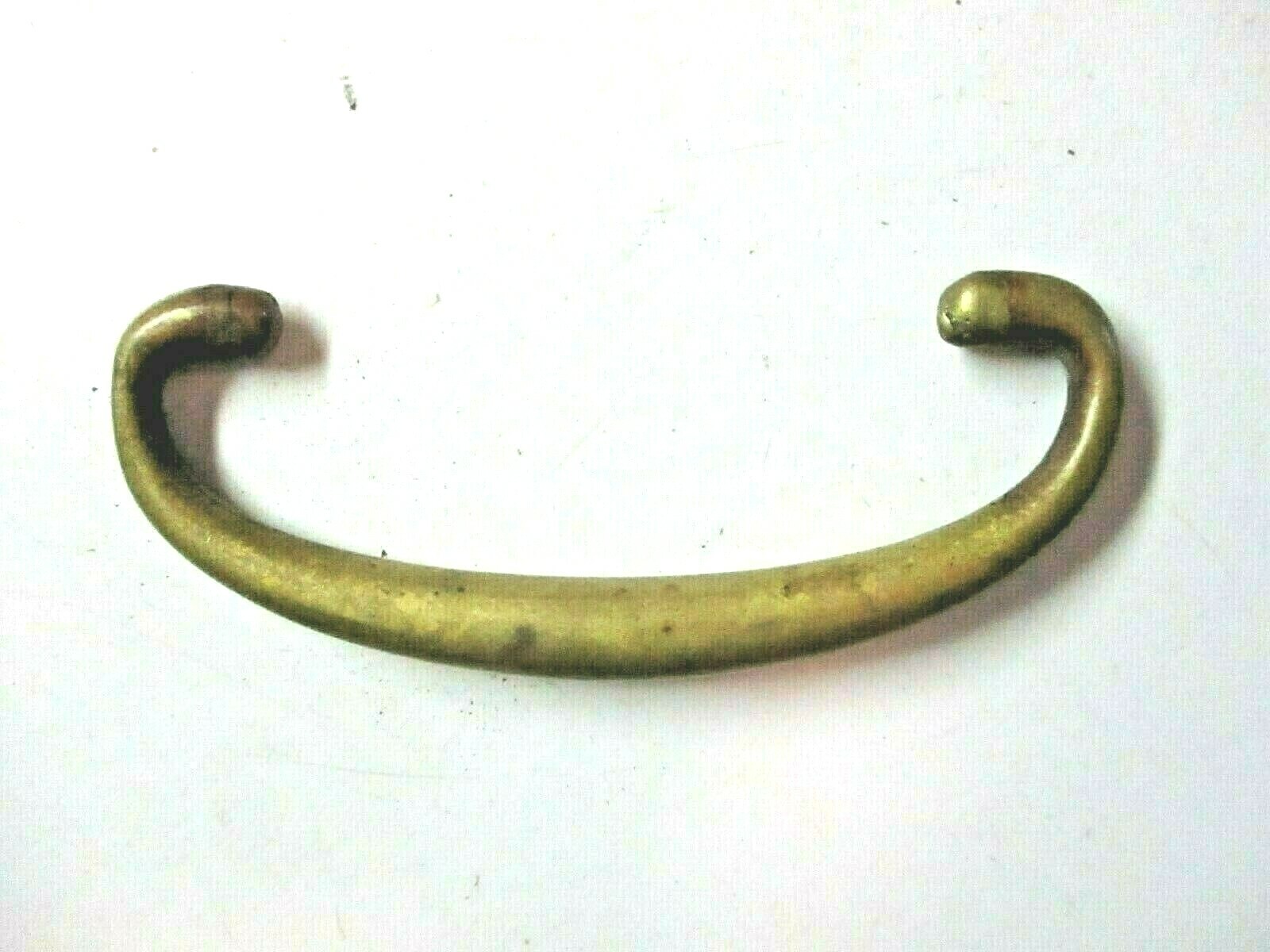 Bail Handle For Drop Pull Repair Solid Aged Dark Brass 3-5/16″ X 1-1/4 Antique 1
