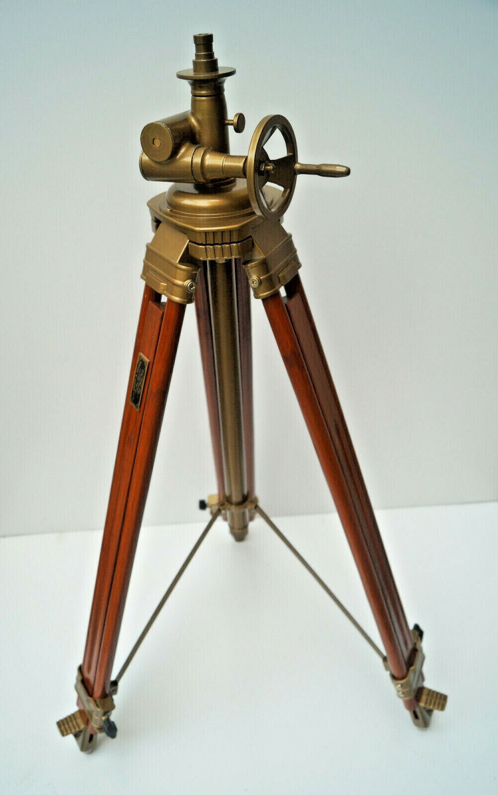 Royal Vintage Style Wooden Tripod Stand Floor Lamp Home Decor