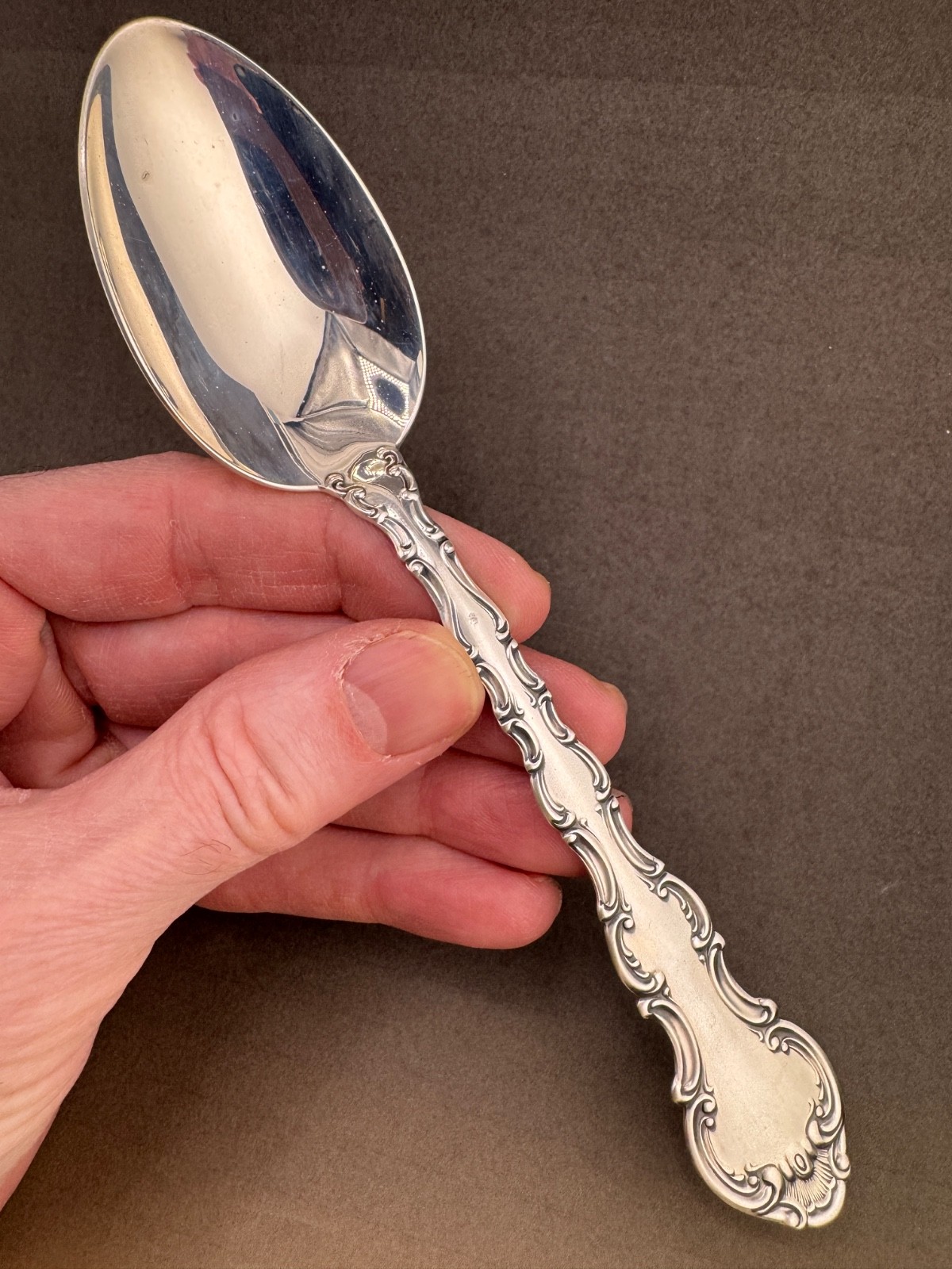 Strasbourg Gorham Sterling Silver Place Soup Spoon 6-3/4″ Long in mint condition