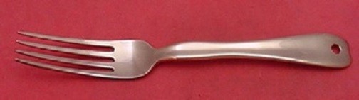 Lap Over Edge Plain By Tiffany Regular Fork Lap in Back Rare 7 1/8″ Copper