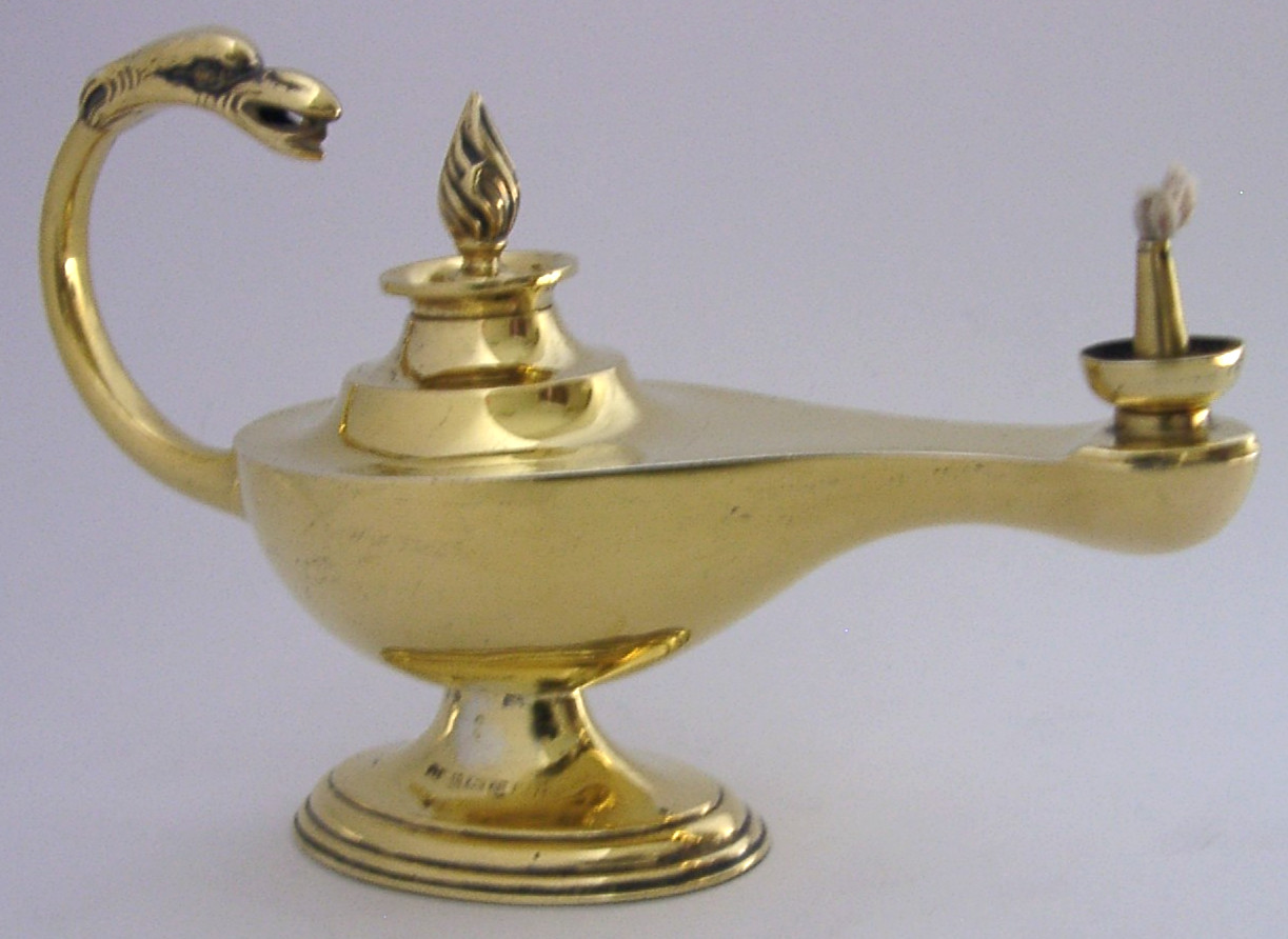 SUPERB SOLID STERLING SILVER GILT CIGAR TABLE LIGHTER 1913 ANTIQUE 114g