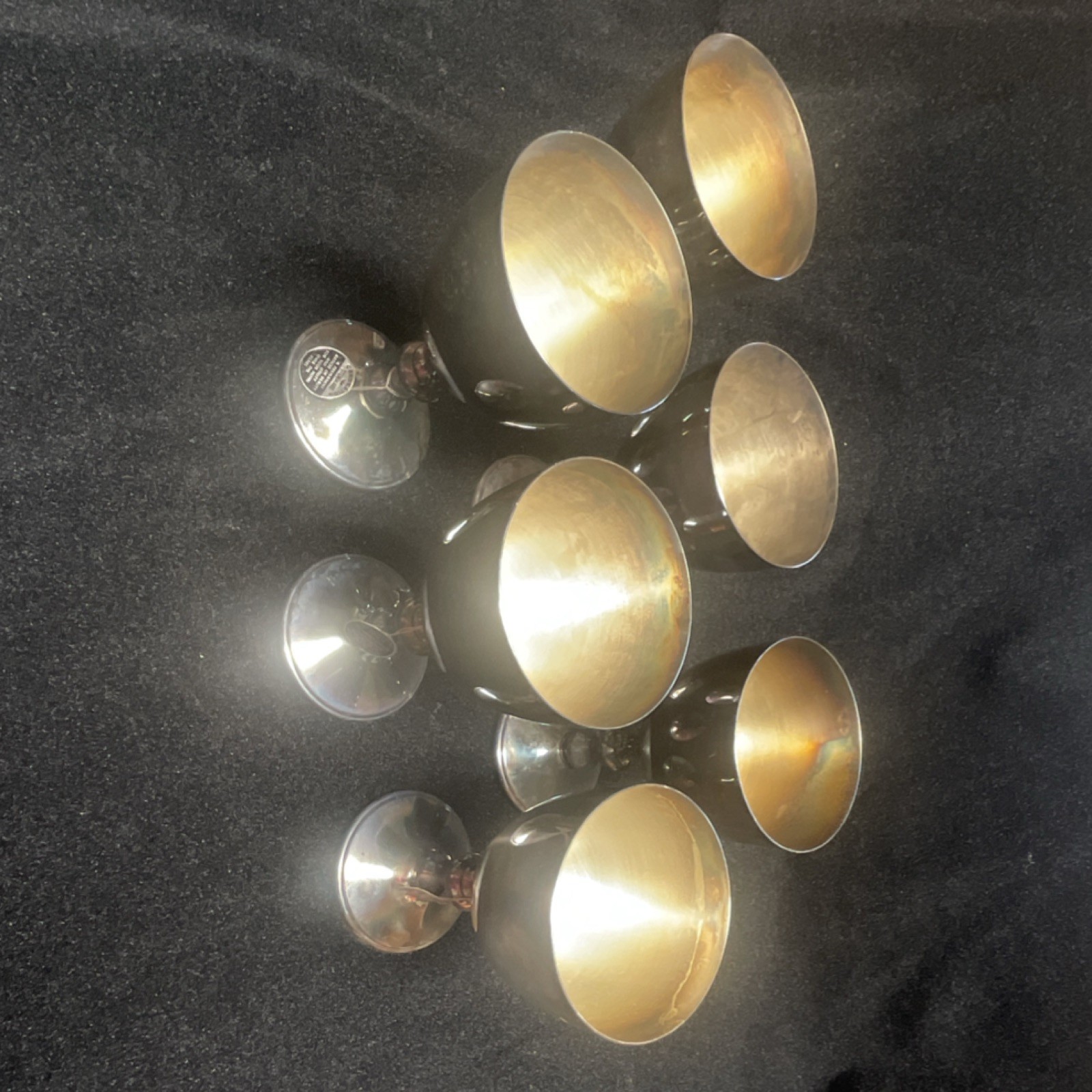 W & S Blackinton ~Coronation 7 Stemware Silver- Plated Challis 6 5/8 in Tall