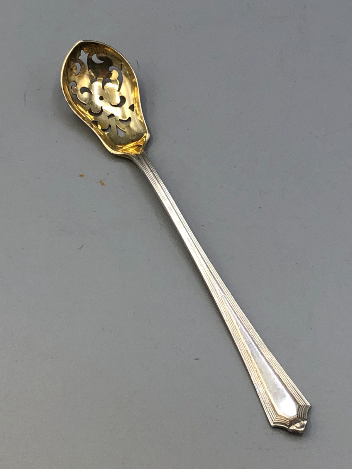 Plymouth by Gorham Sterling Silver pierced Olive Spoon 5.75″