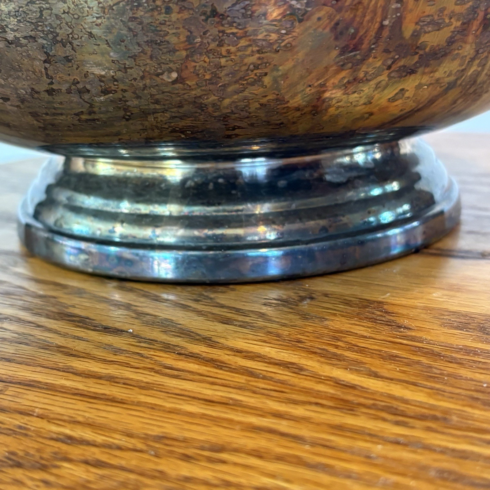 Vintage Gorham EP Silver Plate Pedestal Bowl YC781 Diameter 9 Inch USA
