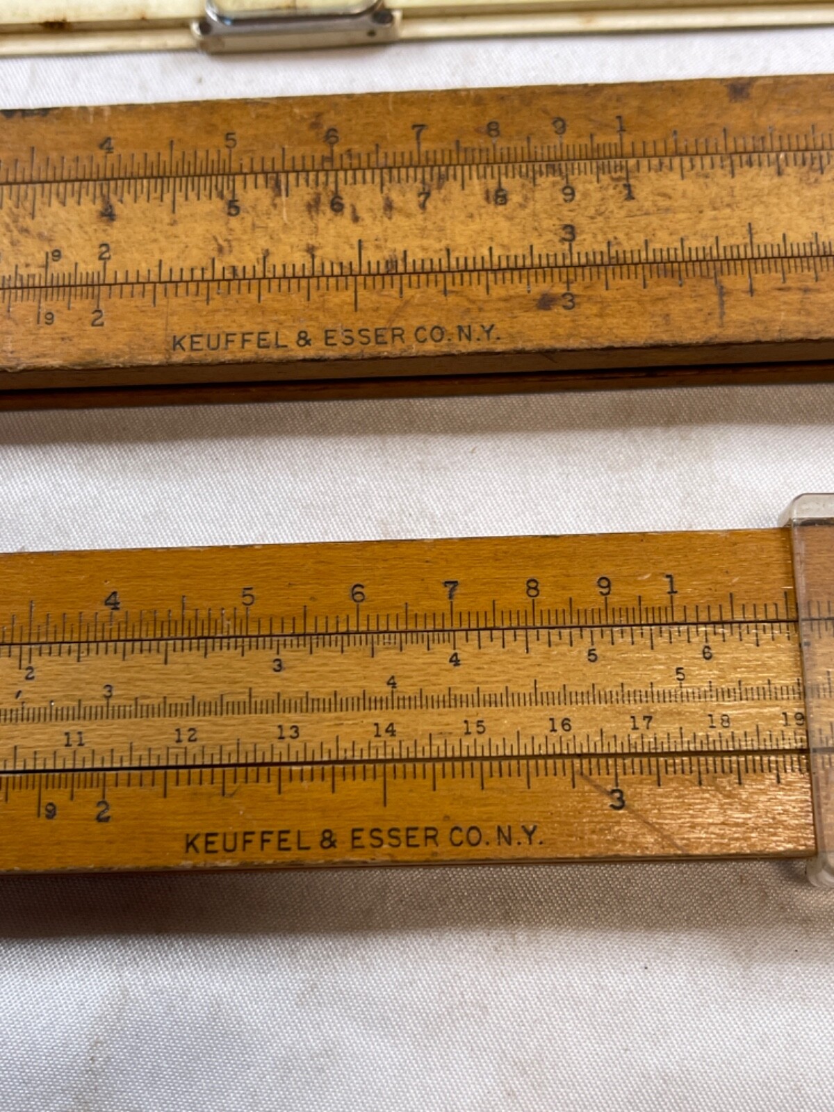 Vintage 1920s K & E Beginners Slide Rule 4058c & Keuffel & Esser 4097B – 5695