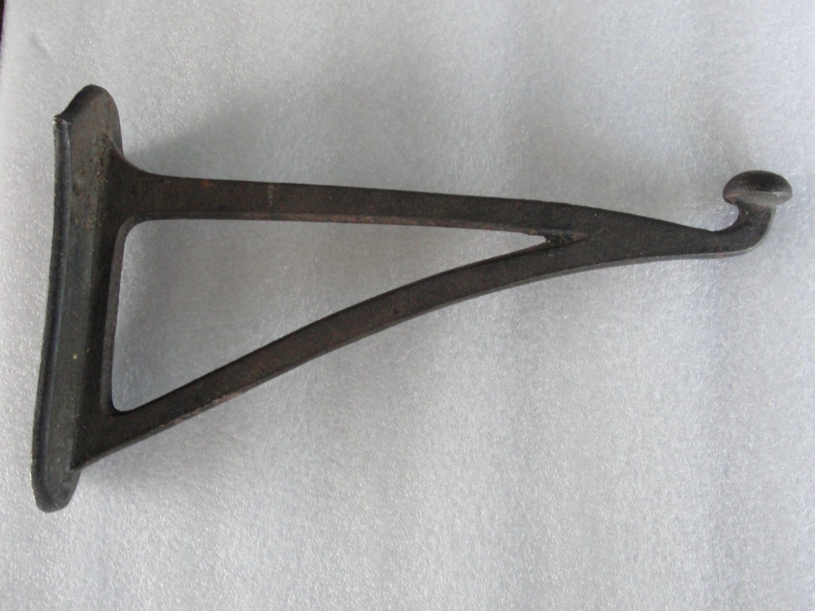 Antique Cast Iron Horse Harness Bridle Hook Primitive Barn Hardware Wall Hanger