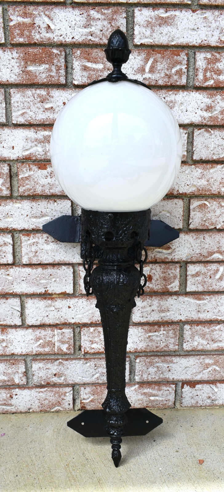 Vintage Large Wall Sconce Light Gothic Spanish Revival Chains Castle 29″ Rare