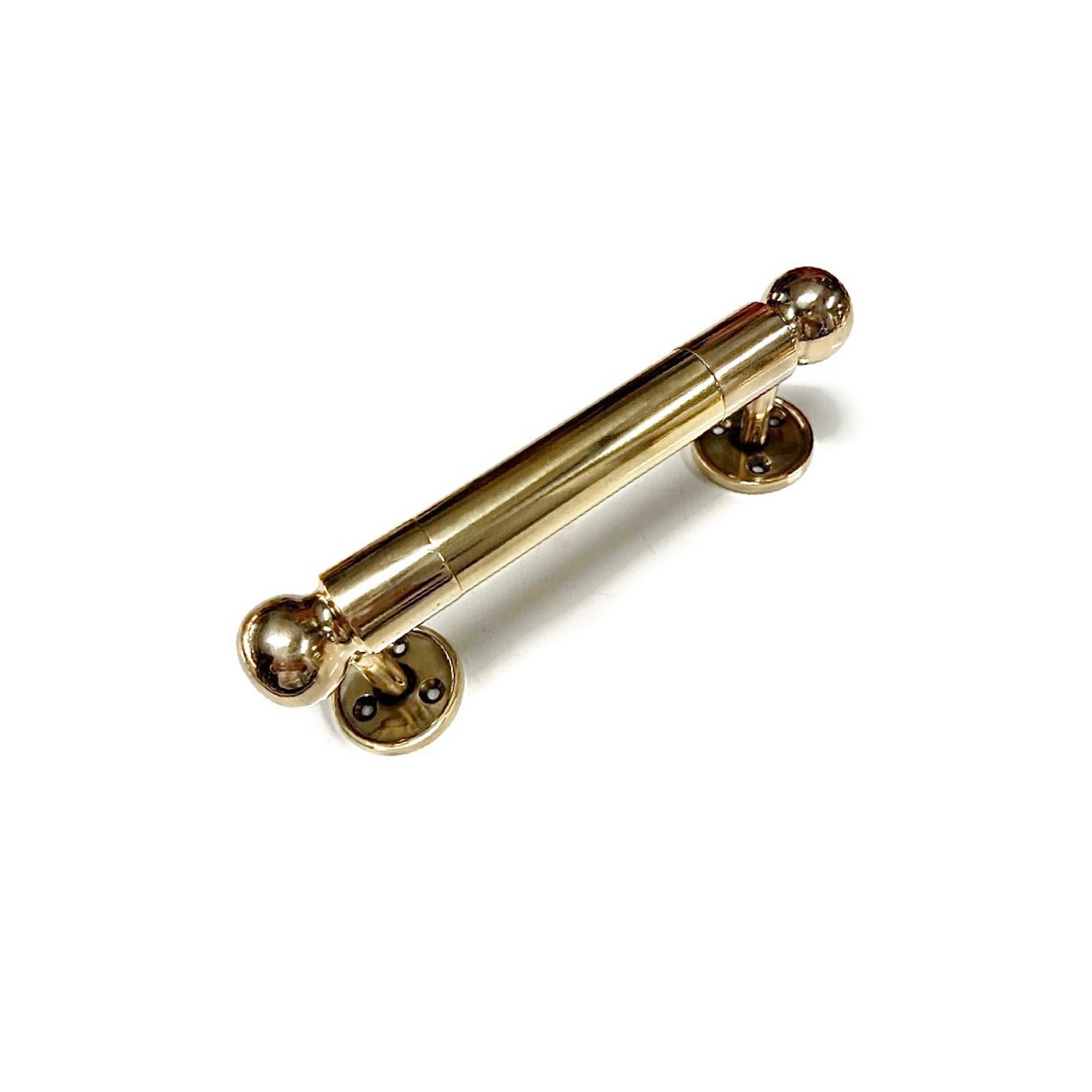 12″ large DOOR handle pull solid SPUN hollow brass RAIL aged old style 30 cm ROD