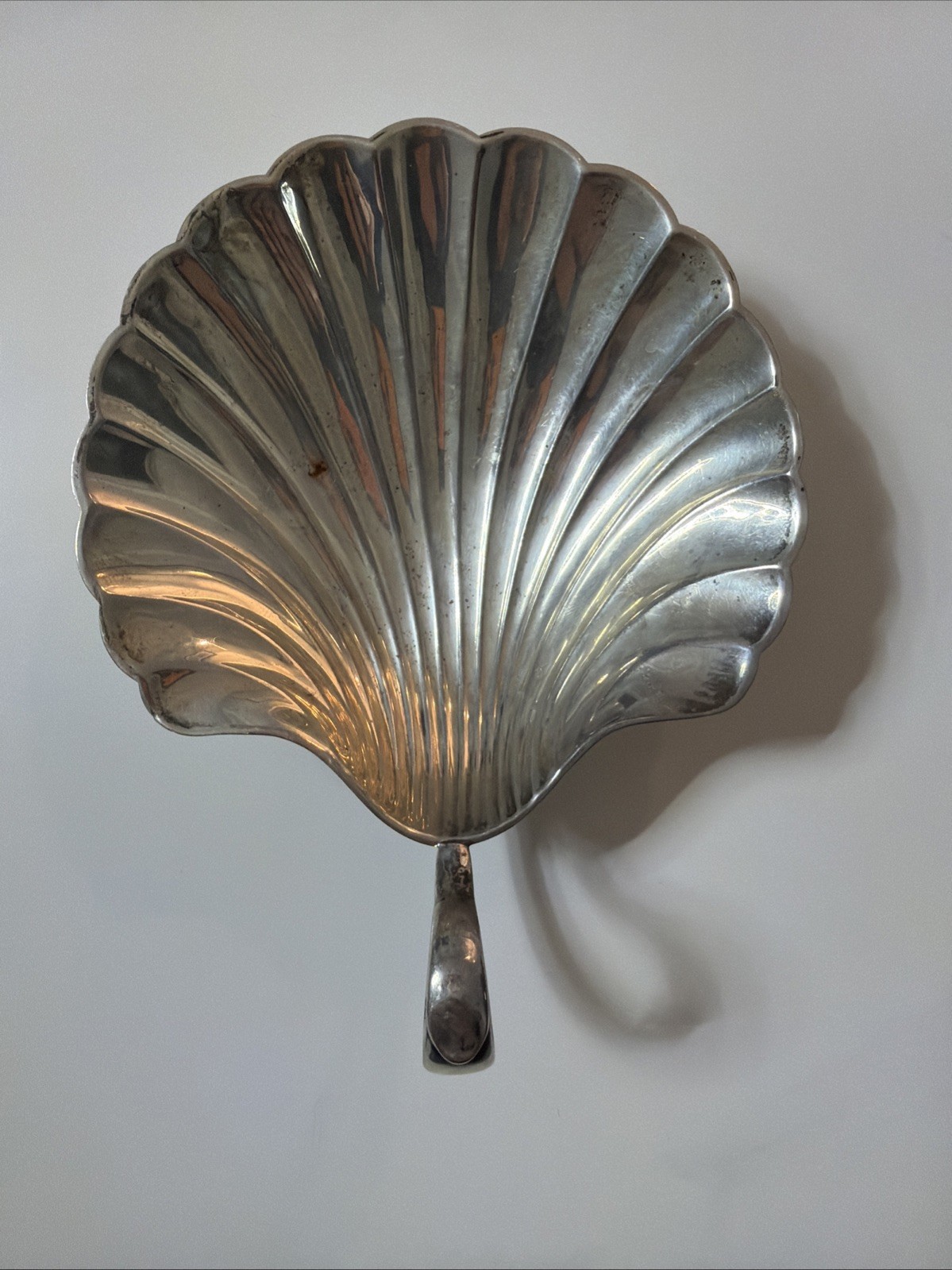 Vintage sterling silver shell dish by International #WB92A Unpolished 3.8 oz