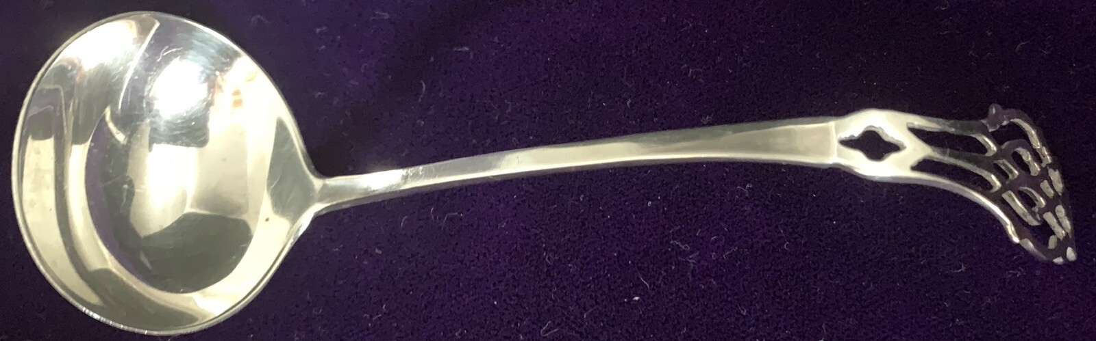 Lunt Sterling Flatware, Chippendale, Cream Ladle, 4 7/8 inches