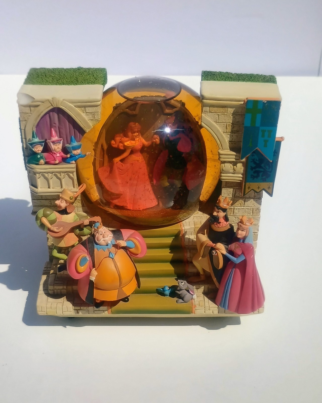 Disney Sleeping Beauty “Once Upon A Dream” Double Sided Snow Globe Aurora Prince