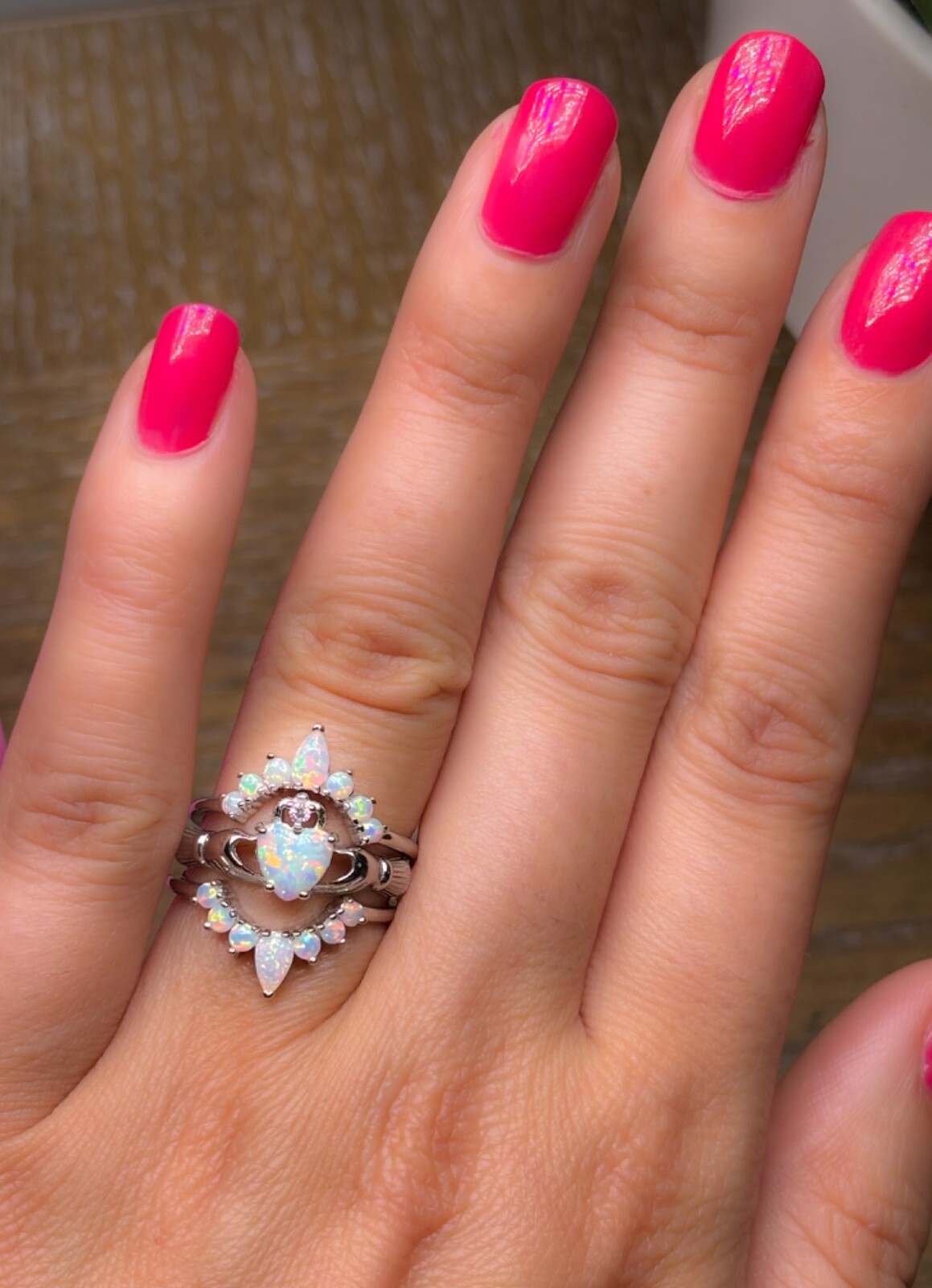 Claddagh ring,Irish ring opal ring,Claddagh rings Irish ring, Opal Claddagh ring