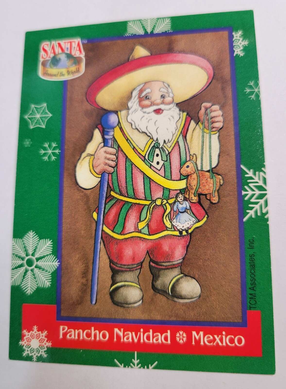 1995 TCM #33 Santa Around the World: Santa & Snowflakes Pancho Navidad Mexico